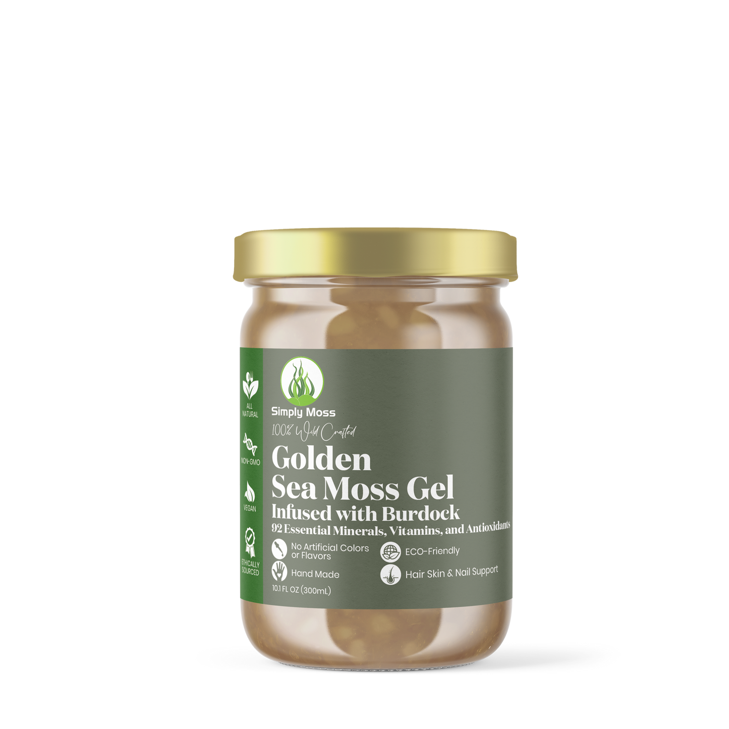 Golden Sea Moss Gel  infused with Burdock