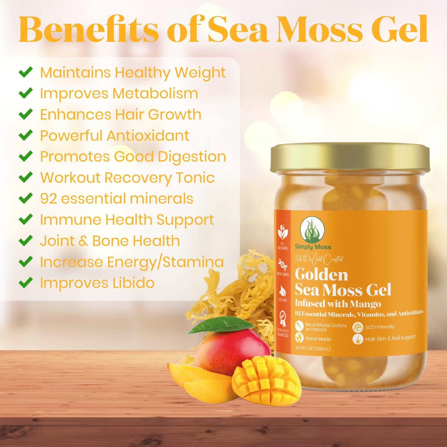 
                  
                    Golden Sea Moss Gel Infused With Mango
                  
                