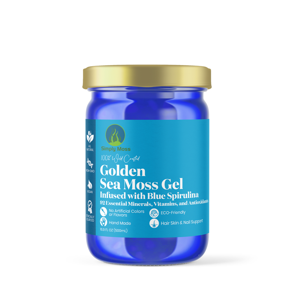 
                  
                    Golden Sea Moss Gel Infused with Blue Spirulina
                  
                