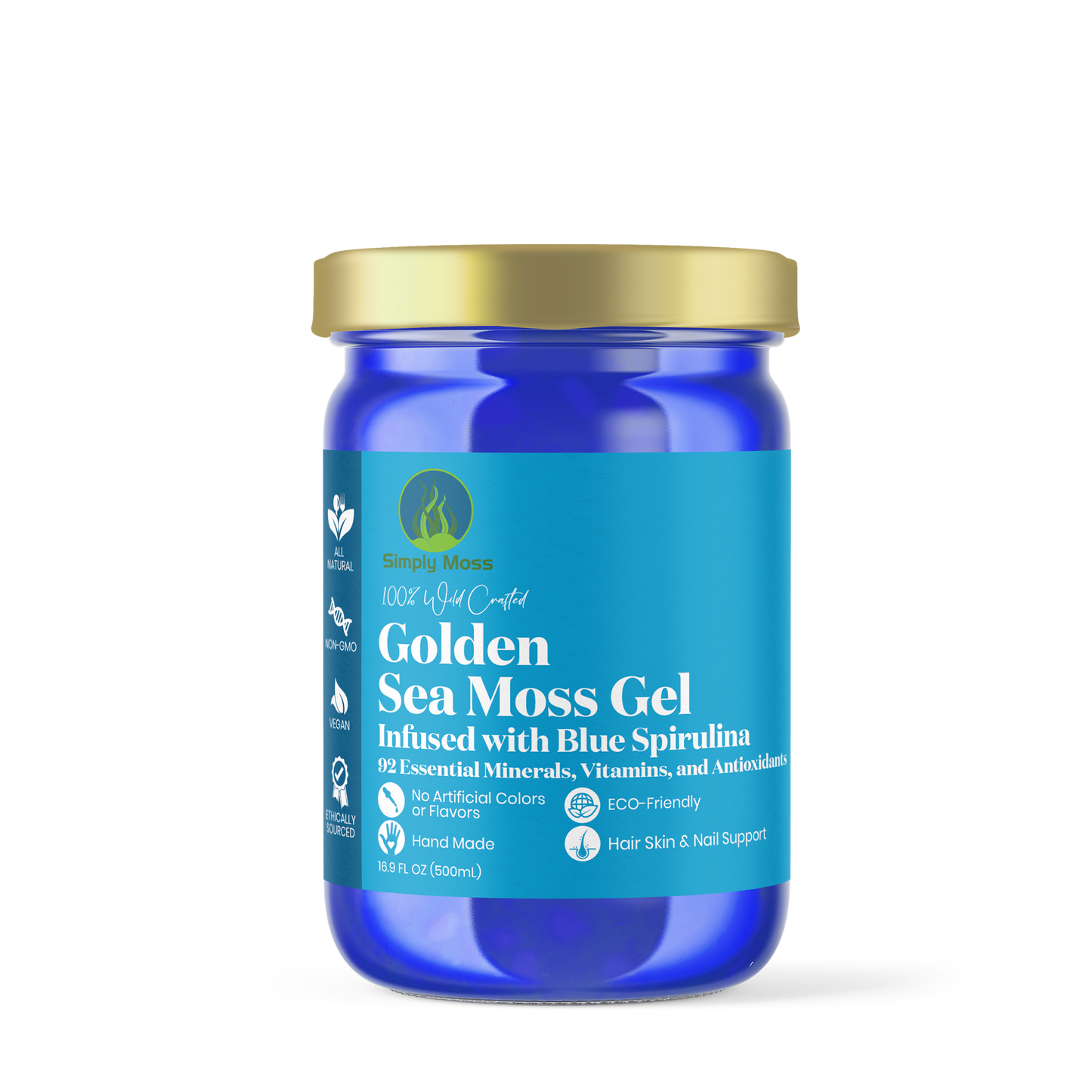 
                  
                    Golden Sea Moss Gel Infused with Blue Spirulina
                  
                