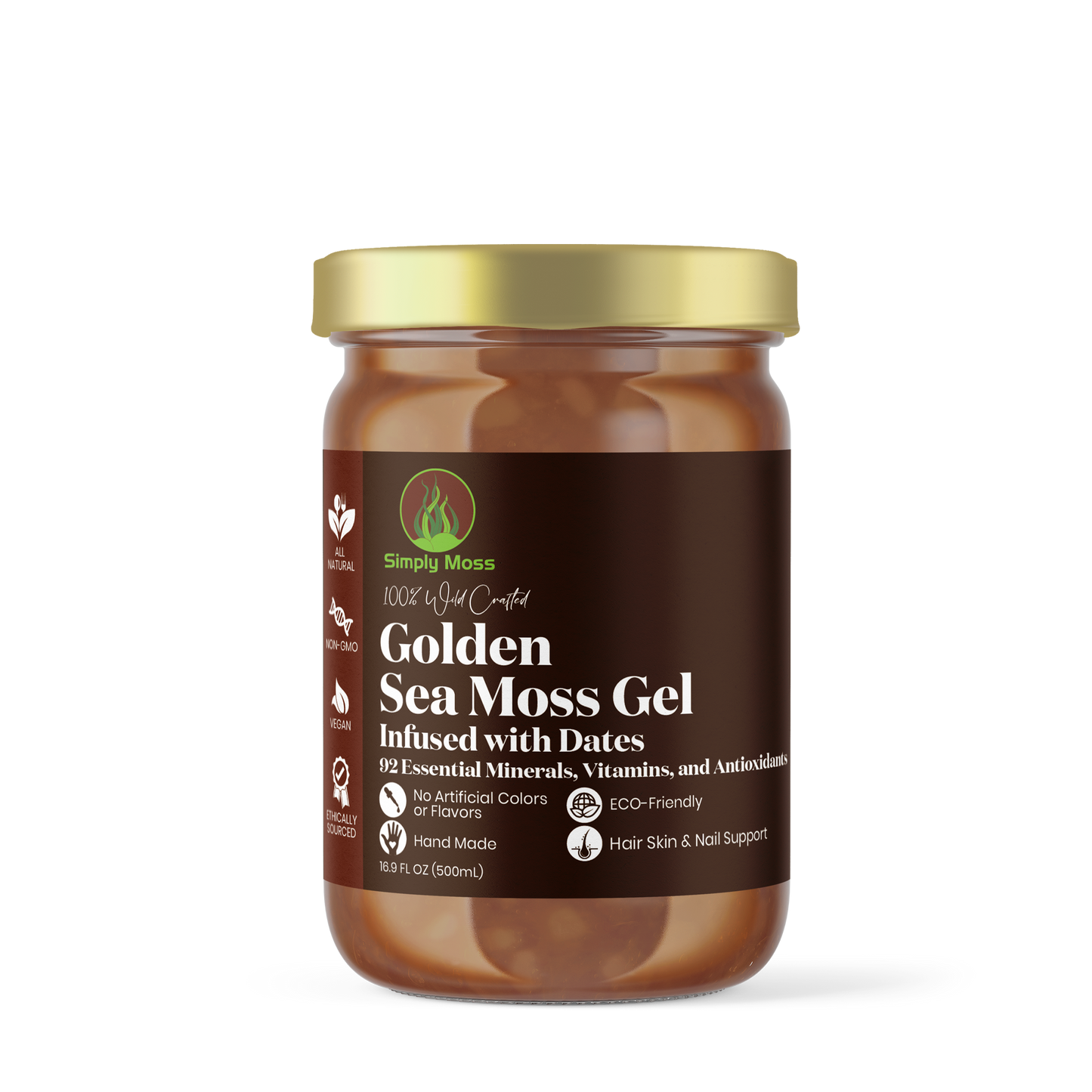 Golden Sea Moss Gel & dates 500