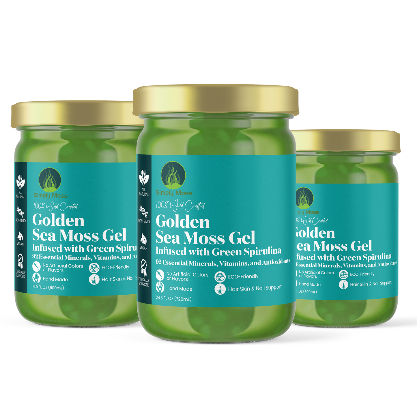 
                  
                    Golden Sea Moss Gel Infused With Green Spirulina
                  
                