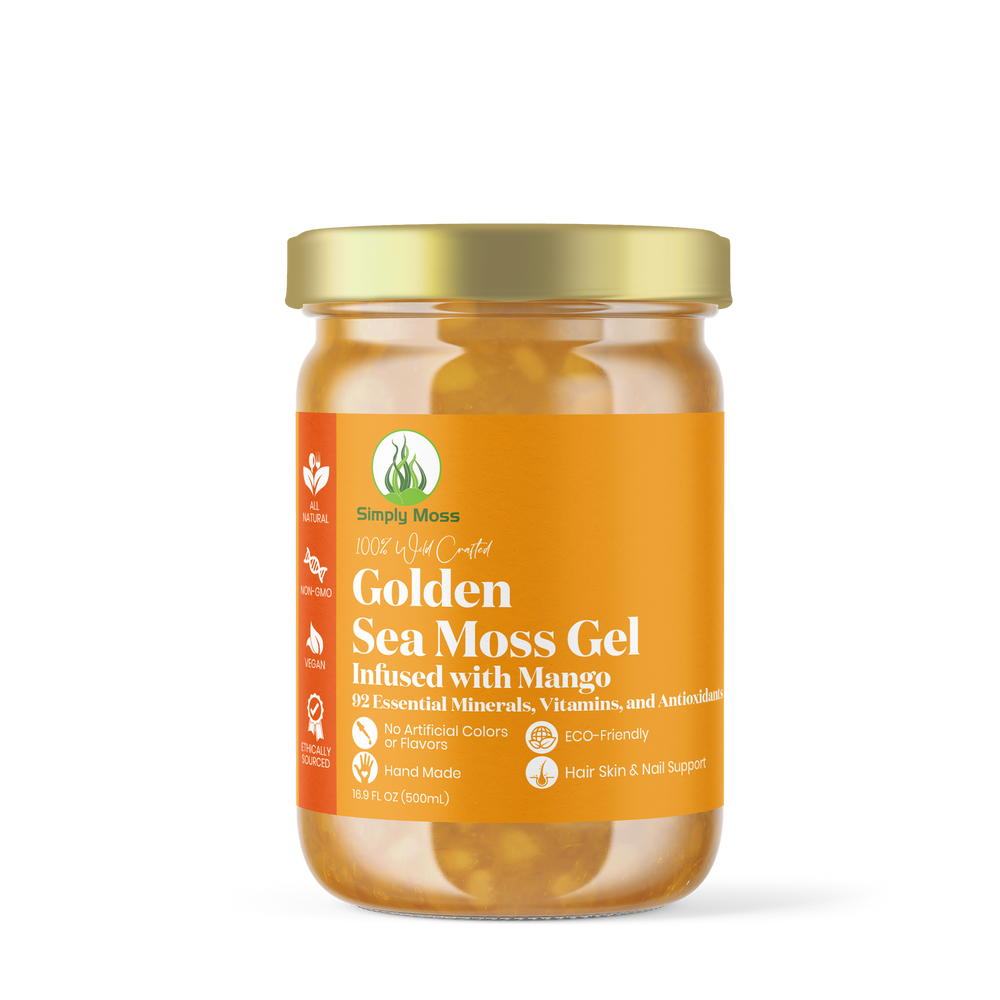 Golden Sea Moss Gel Infused With Mango
