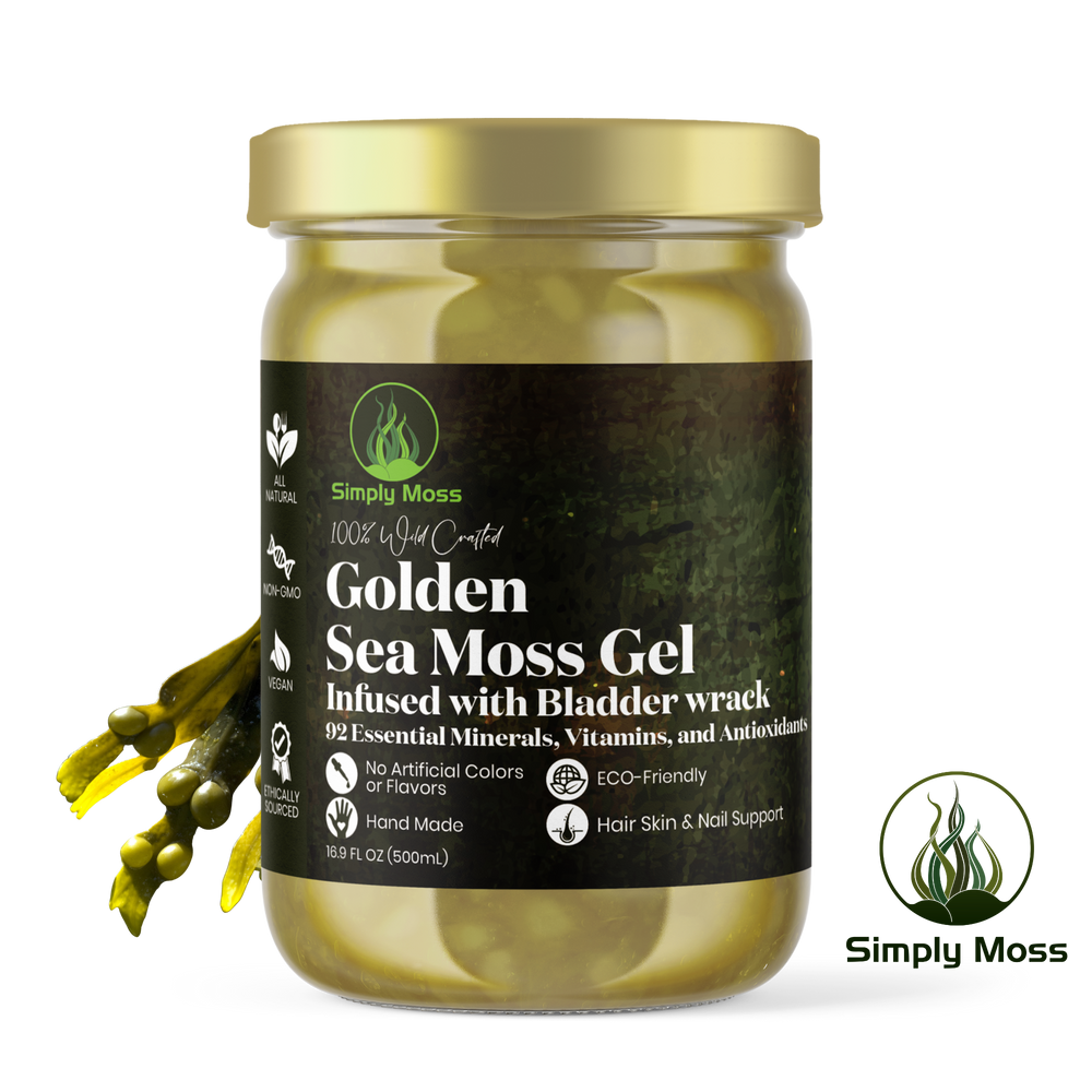 Golden Sea Moss Gel Infused With Bladderwrack