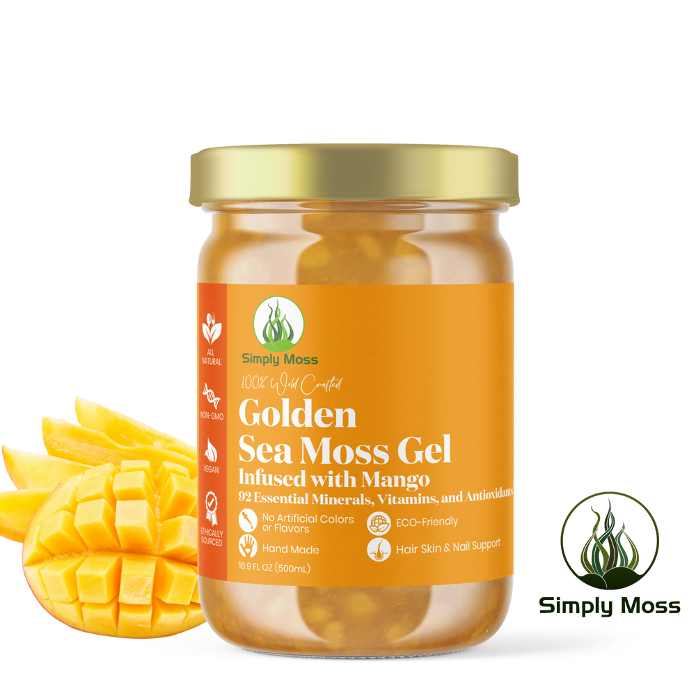 Golden Sea Moss Gel Infused With Mango