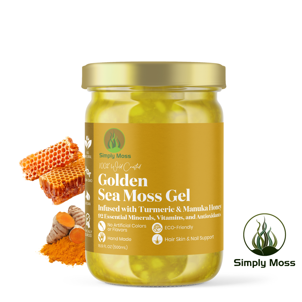 Golden Sea Moss Gel Infused With Turmeric & Manuka Honey