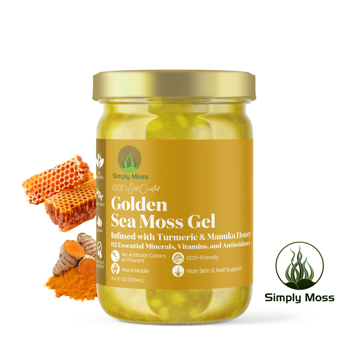 
                  
                    Golden Sea Moss Gel Infused With Turmeric & Manuka Honey
                  
                