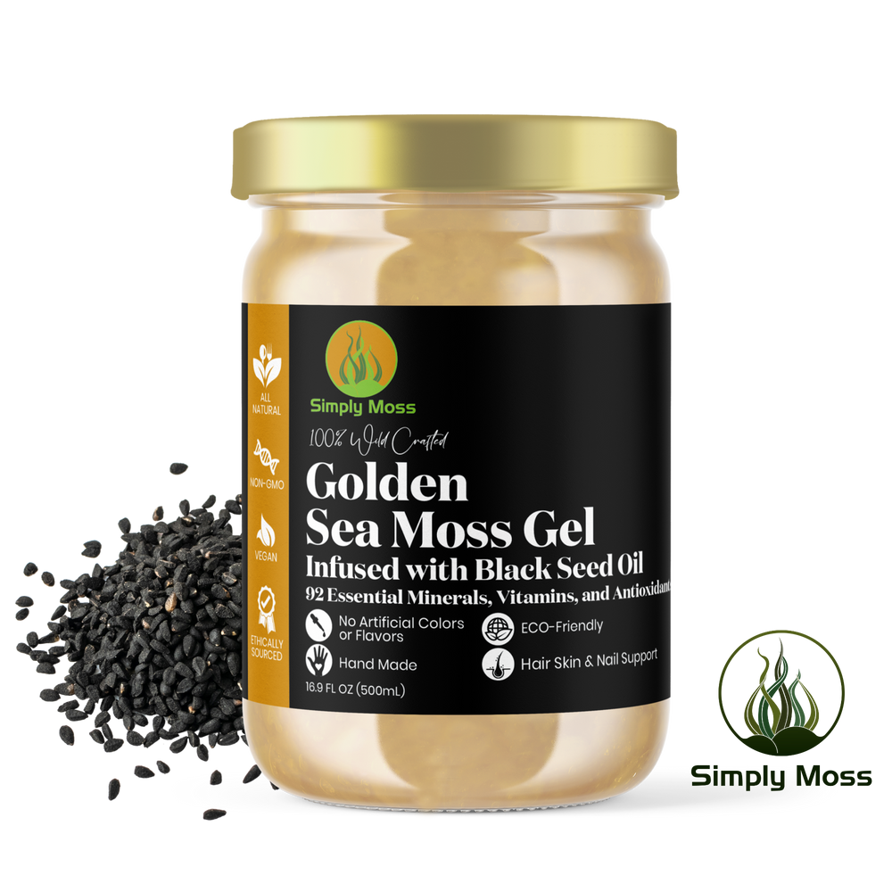 Golden Sea Moss Gel With Blackseed Oil