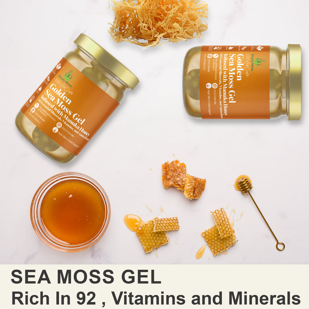 
                  
                    Golden Sea Moss Gel Infused With Manuka Honey
                  
                