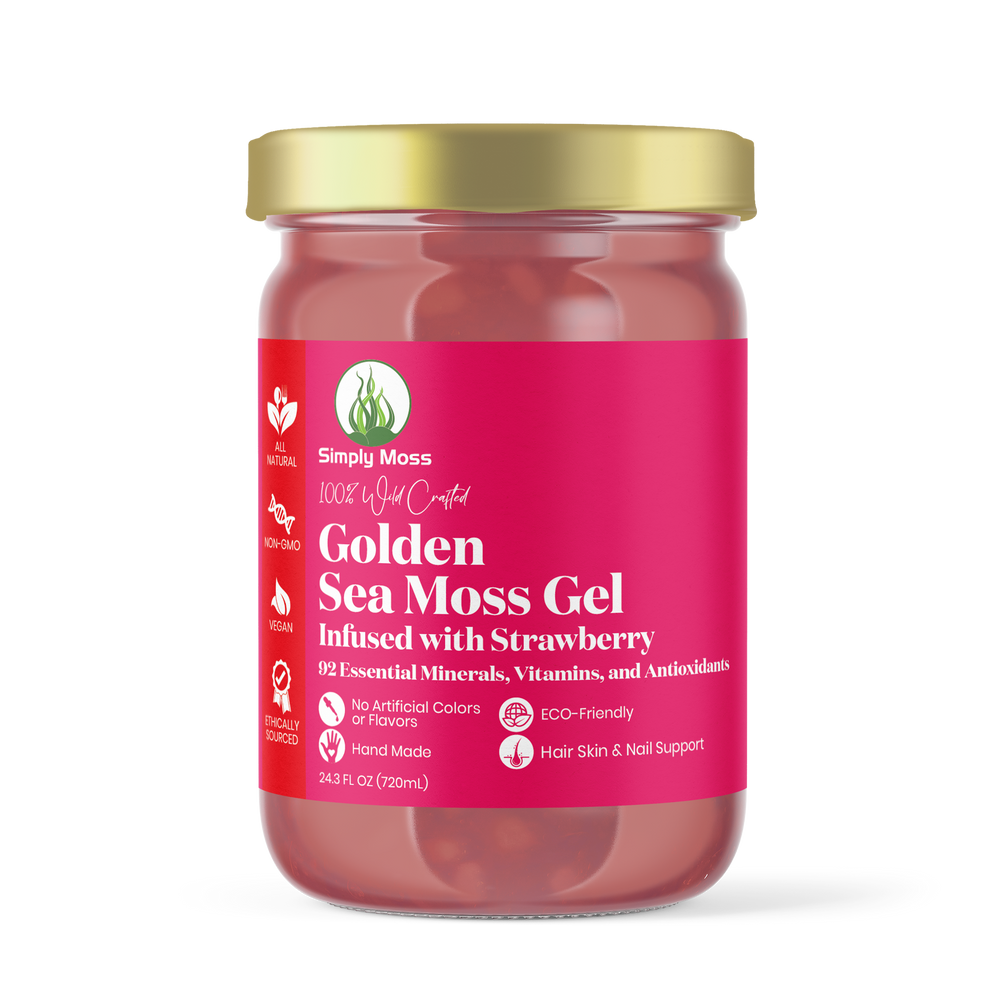 
                  
                    Golden Sea Moss Gel Infused With Strawberry
                  
                